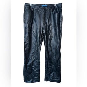 J. McLaughlin faux leather pants bootcut black women’s sz 12